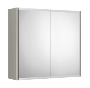 Graphic Spejlskab 60 cm. m. 2 låger, Grå