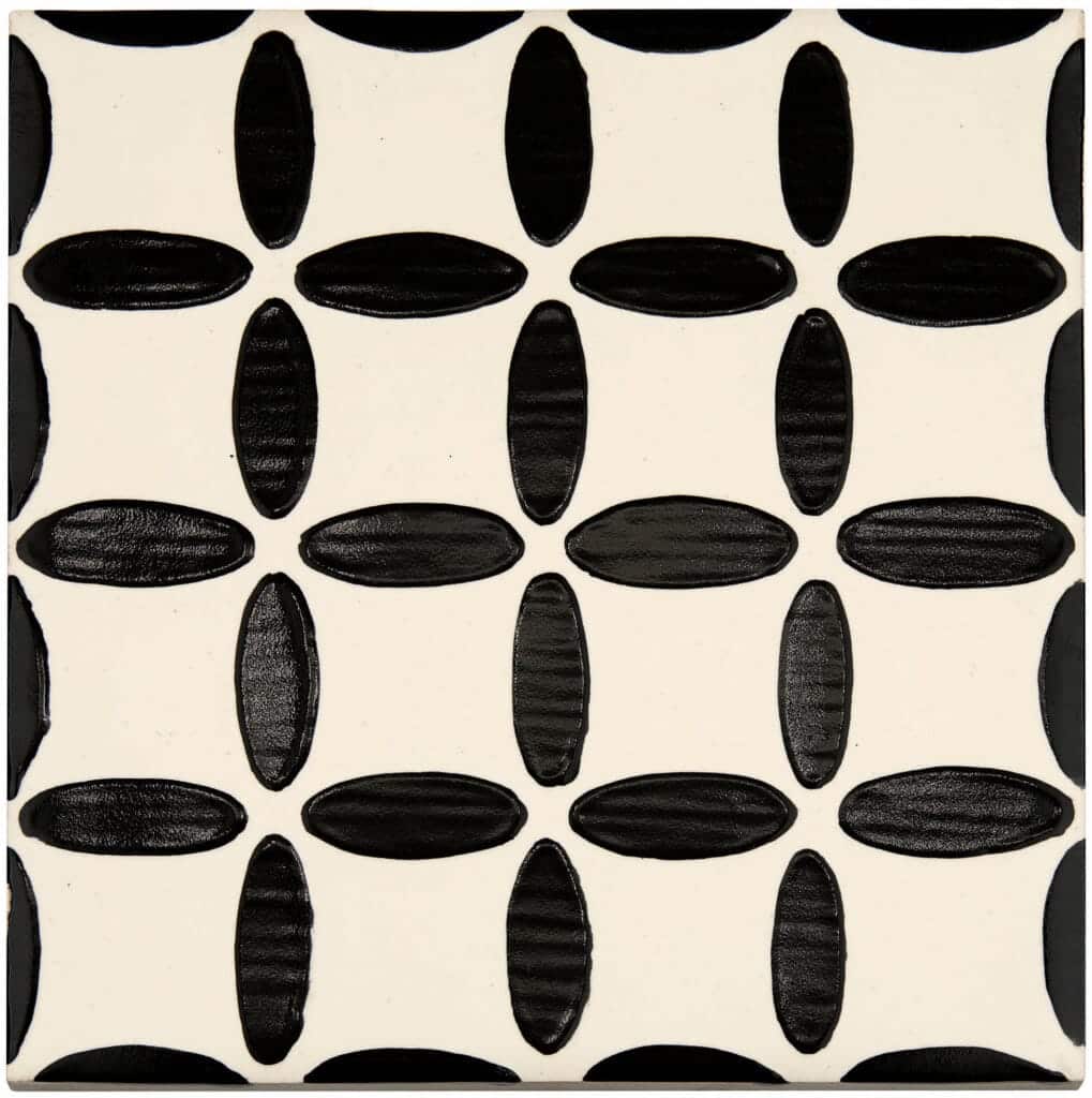 Color Art Black Code Lattice Decor 14x14