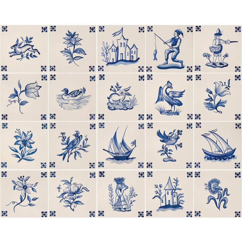 Delft PN005 Dekorsæt a 20 stk. 14x14  NT