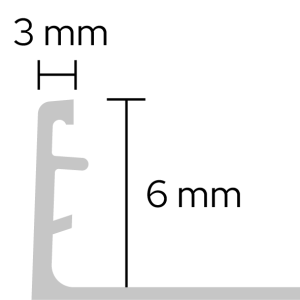 Schlüter A60 Schiene 250cm 2