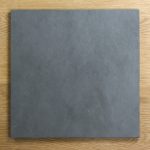 Skifer tallerken, Sort, skjult kant 30 x 30 x 1cm
