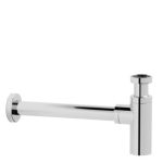 Vandlås t/vask vægtilsl. Krom