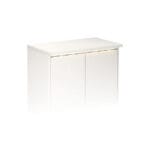 Graphic Topplade 60 x 32 cm. Hvid