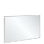 Subway 3.0 LED Spejl, Hvidmat, 130x75cm
