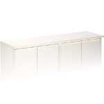 Graphic Topplade 120 x 32 cm. Hvid