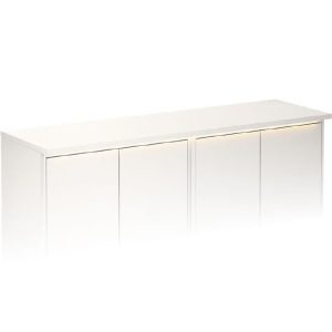 Graphic Topplade 120 x 32 cm. Hvid