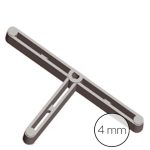 T kryds 4mm 250stk