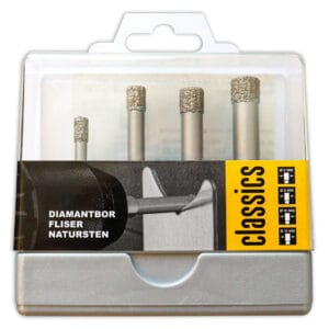 Fliseborsæt 6+8+10+12mm tørboring NT