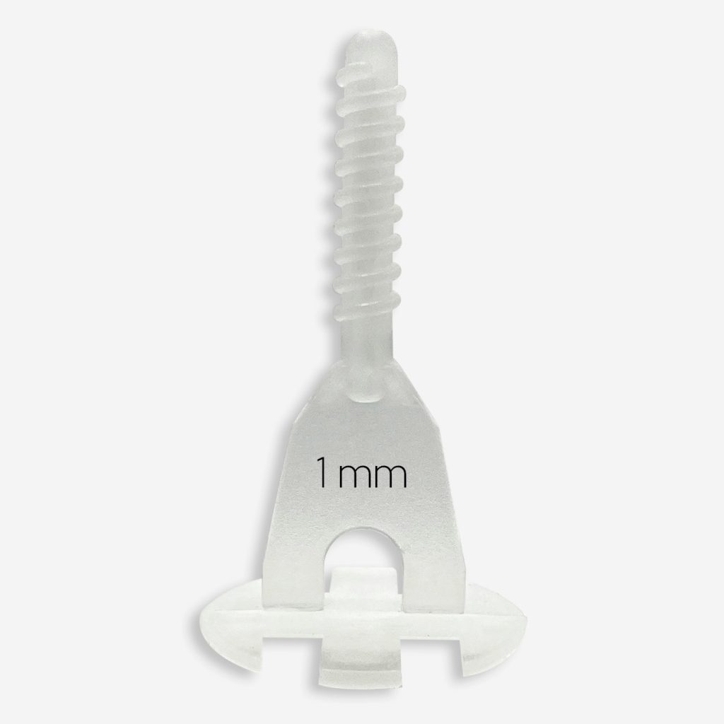 Twist Skruer 1mm Spand 300stk: nivelleringsskrue