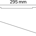 Schlüter Hylde WAVE Børstet Stål 29,5×15,4 3