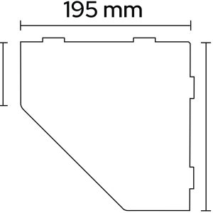 Schlüter Hylde WAVE Matsort 19,5×19,5×7,5 Schlüter Hylde WAVE Matsort 19,5×19,5×7,5 2