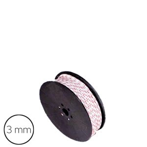 Fugesnor Hvid/rød 3mm 50 Meter NT