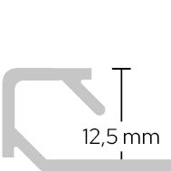 Schlüter Q125AE Alu. 250cm 2