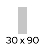 White Glossy RT 30×90 61