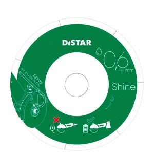 Distar Diamantklinge Shine Akku 0,6mm Våd Ø100 NT