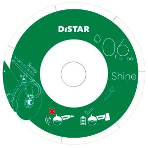 Distar Diamantklinge Shine Akku 0,6mm våd Ø125 NT