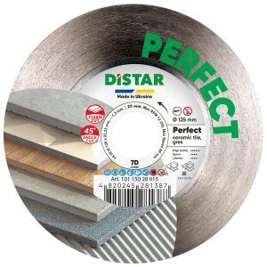 Distar Diamantklinge PERFECT t/hård/tør Ø125  NT