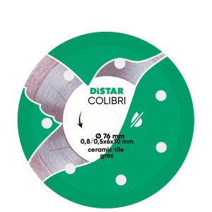 Distar Diamantklinge 0,8mm COLIBRI t/tør Ø76  NT