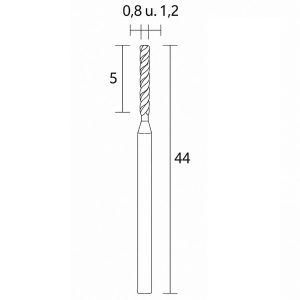 PROXXON Diamantspiralbor 1 stk. 0,8+1,2mm  NT 2