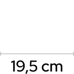 Schlüter Hylde WAVE Børstet stål 19,5×19,5 cm 65