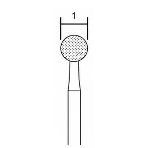 PROXXON Diamantfræser Ø1,0 mm – 2 stk NT 2