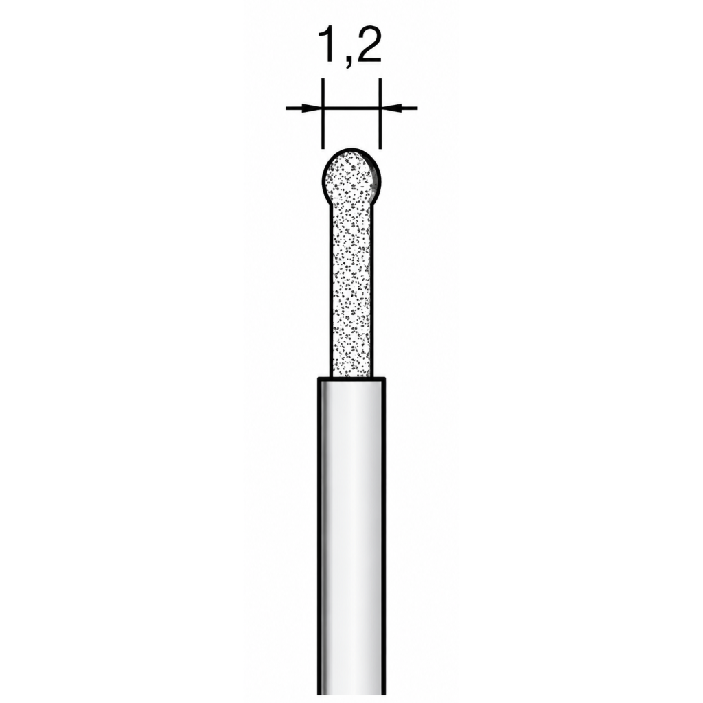 PROXXON Diamantbor kuglespids Ø1,2mm - 2 stk. NT