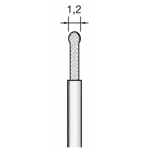 PROXXON Diamantbor kuglespids Ø1,2mm – 2 stk. NT 2