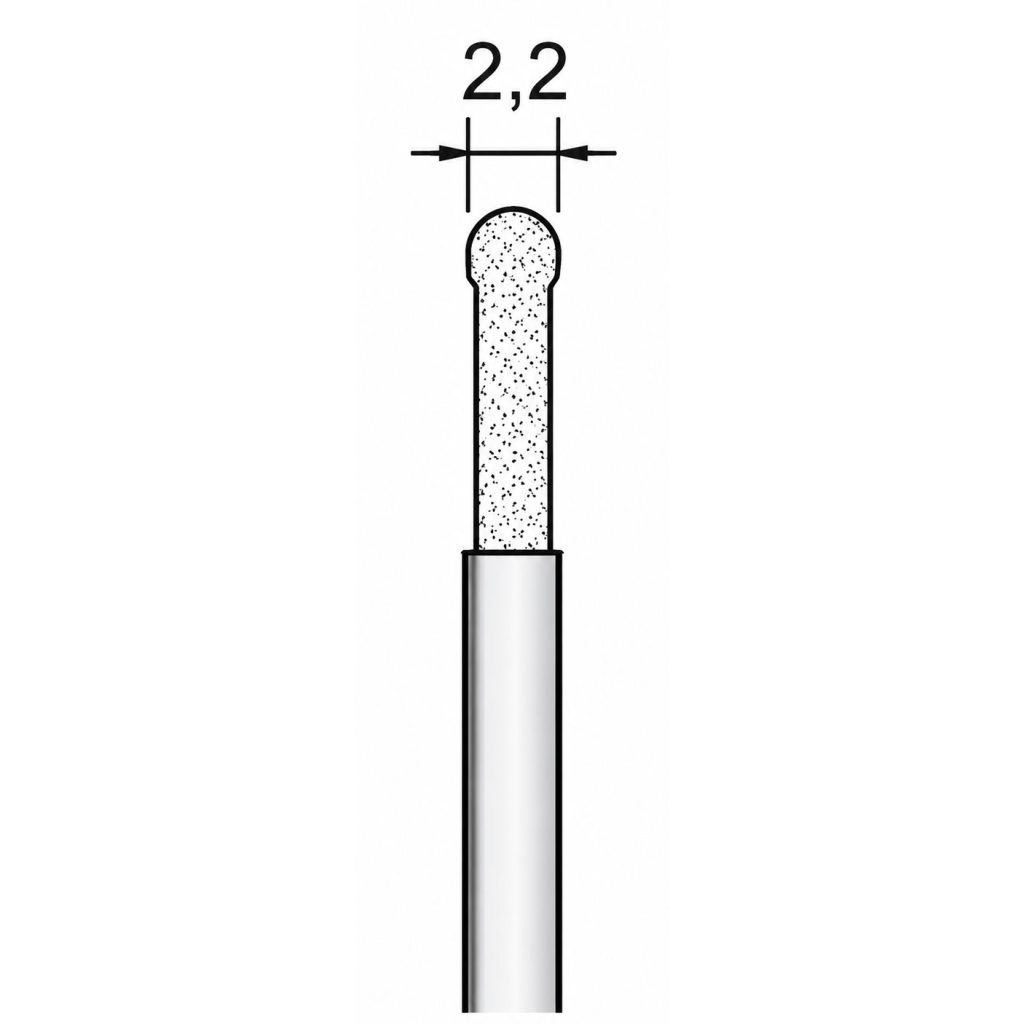 PROXXON Diamantbor kuglespids Ø2,2 mm - 2 stk. NT
