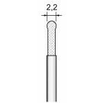 PROXXON Diamantbor kuglespids Ø2,2 mm – 2 stk. NT 2