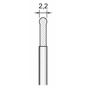 PROXXON Diamantbor kuglespids Ø2,2 mm – 2 stk. NT 2