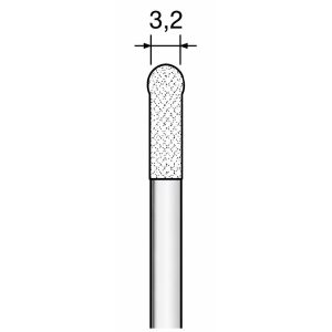 PROXXON Diamantbor kuglespids Ø3,2mm – 2 stk. NT 2