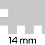 Tandspartel ITOOLS 28cm 14x14mm 66