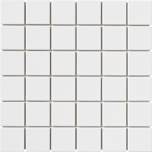 Ce-Si Bianco Mosaik Mat  5x5cm (på ark)*