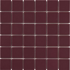 Ce-Si Rubino Mat Mosaik 5x5cm (på ark)*