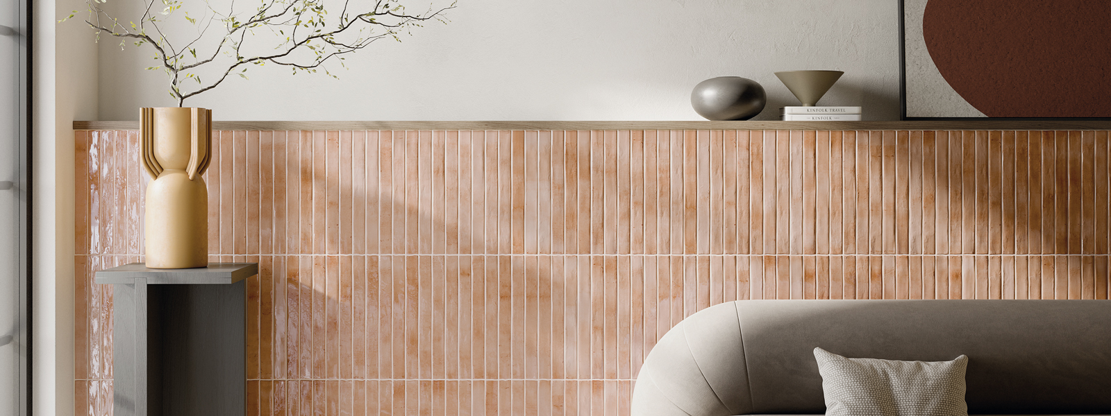 ArchiColour Pink Blank 15×15 Aflange fliser